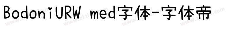 BodoniURW med字体字体转换